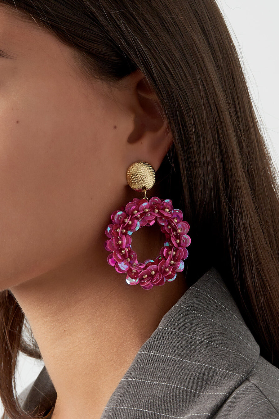 Luxurious Irregular Shape Drop Earrings - Multicolor Options lifestyle