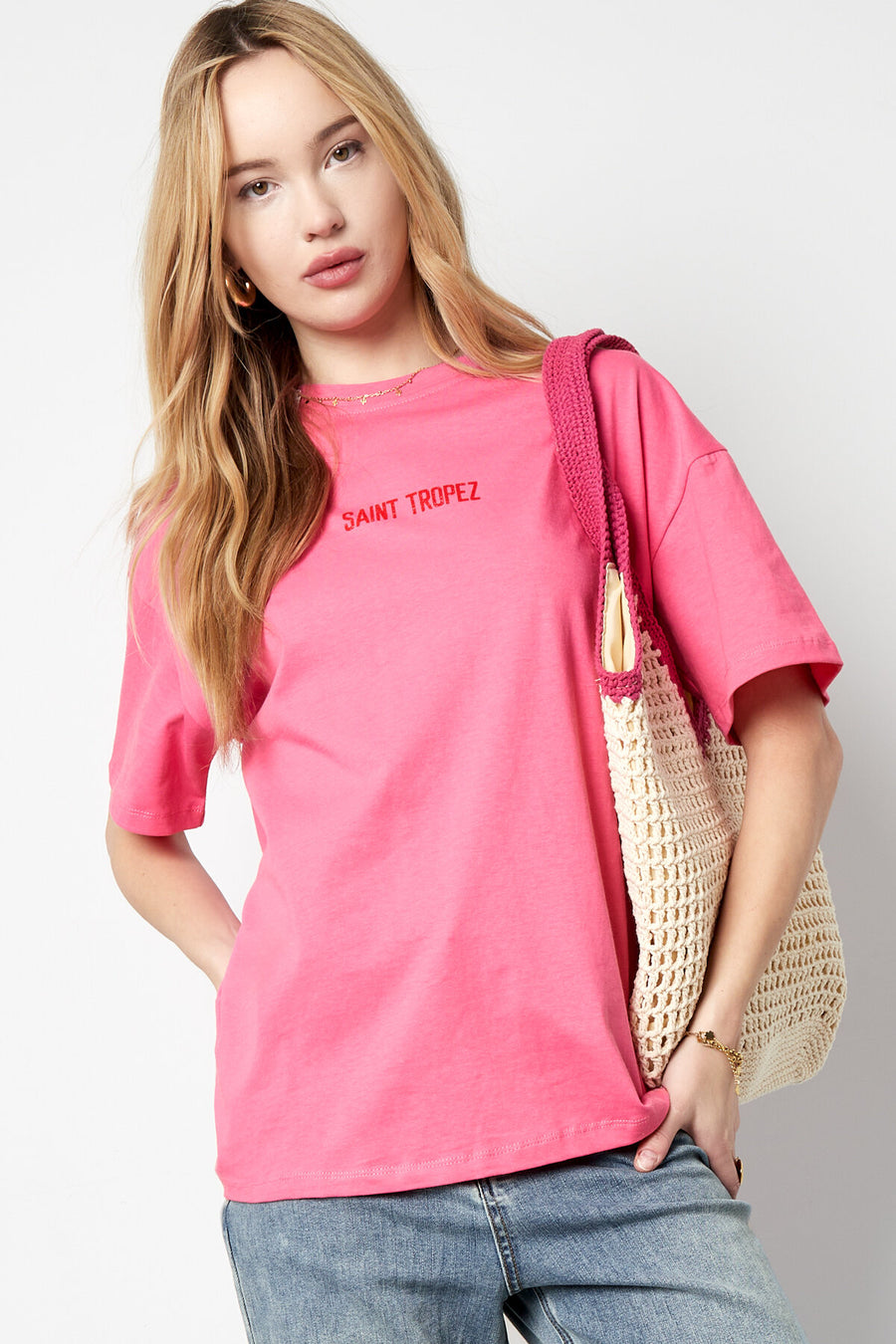 Gimme Cotton Blend Casual T-Shirt for Spring/Summer