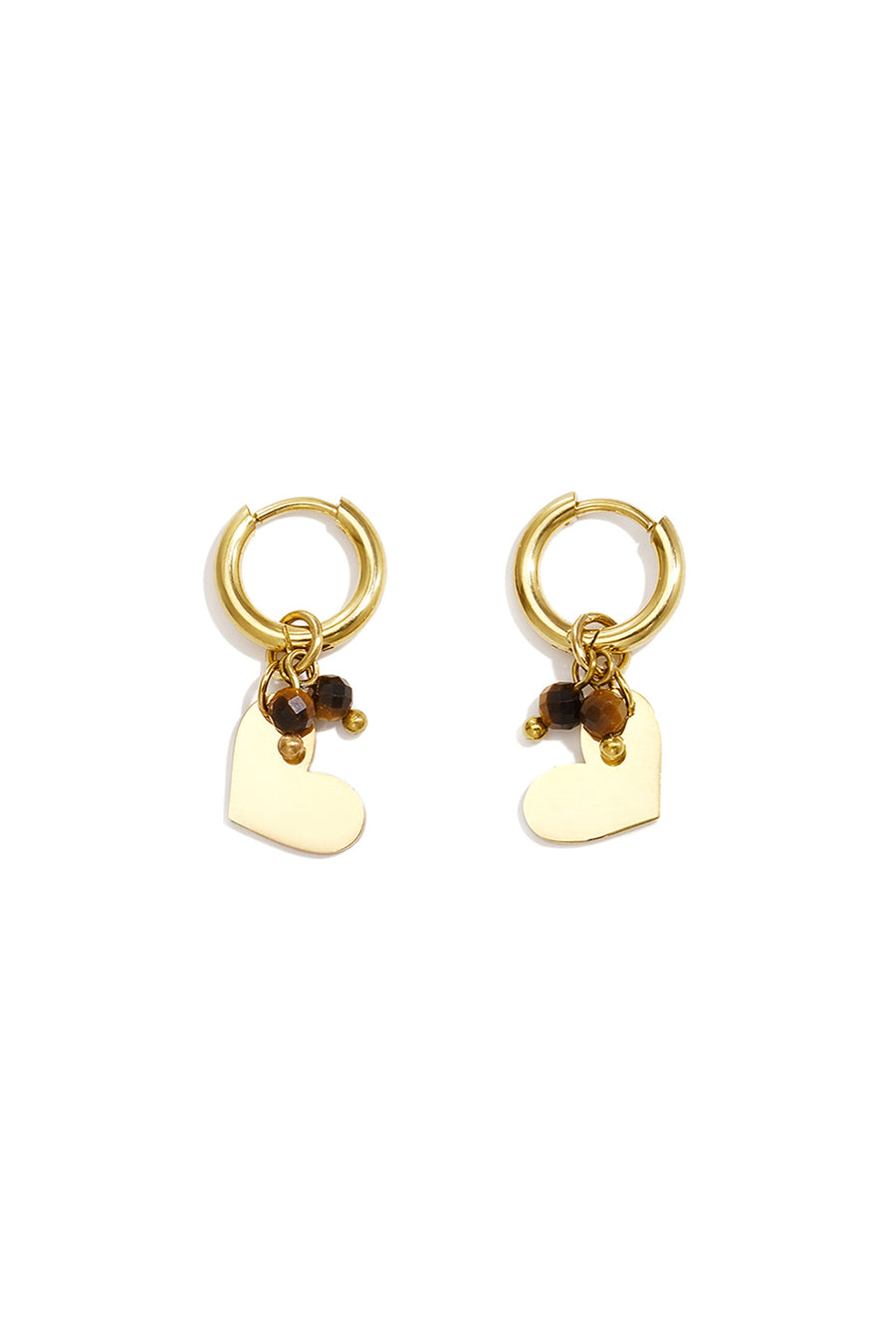 Mini pendientes de corazón