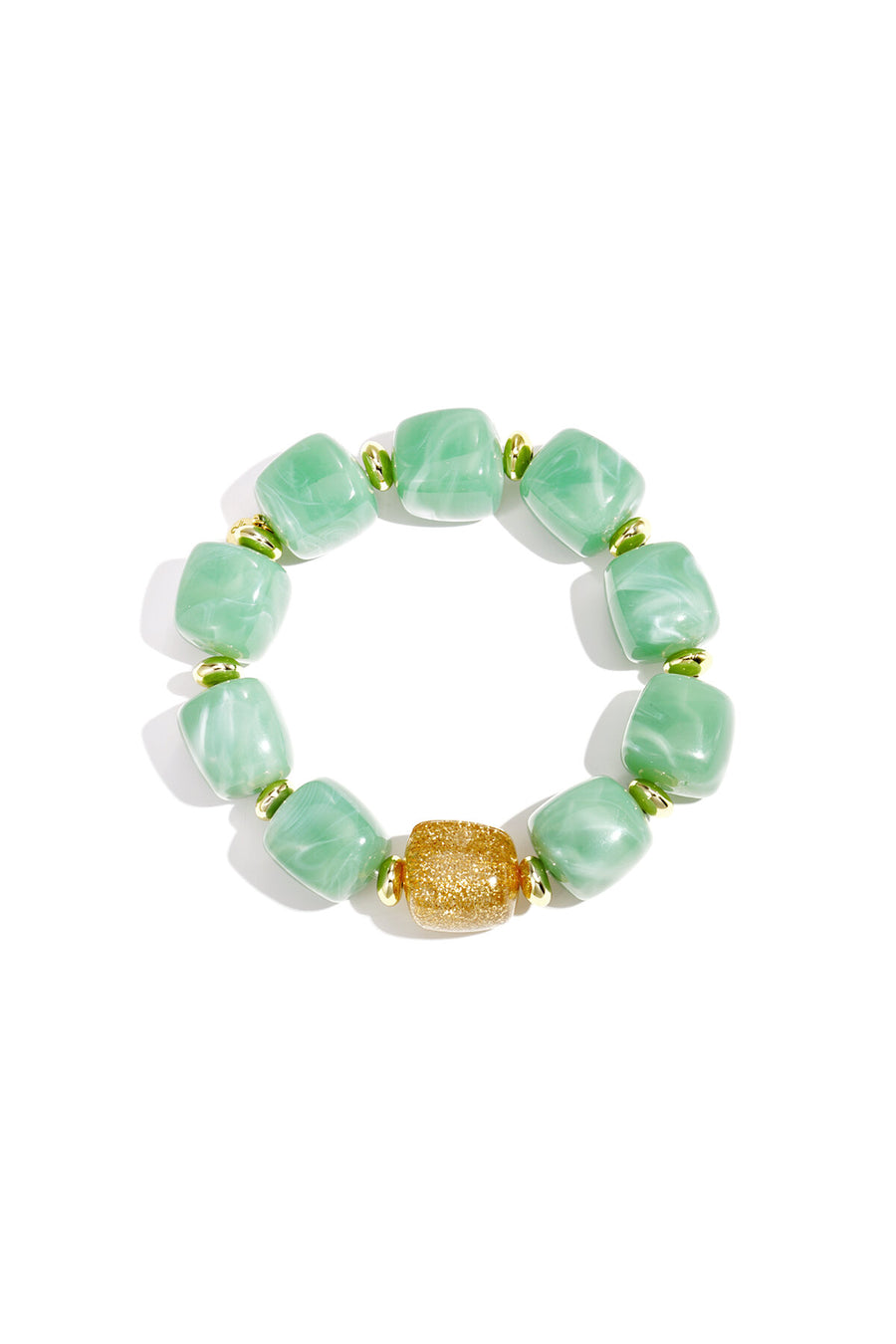 Pulsera de cuentas con cuentas brillantes llamativas