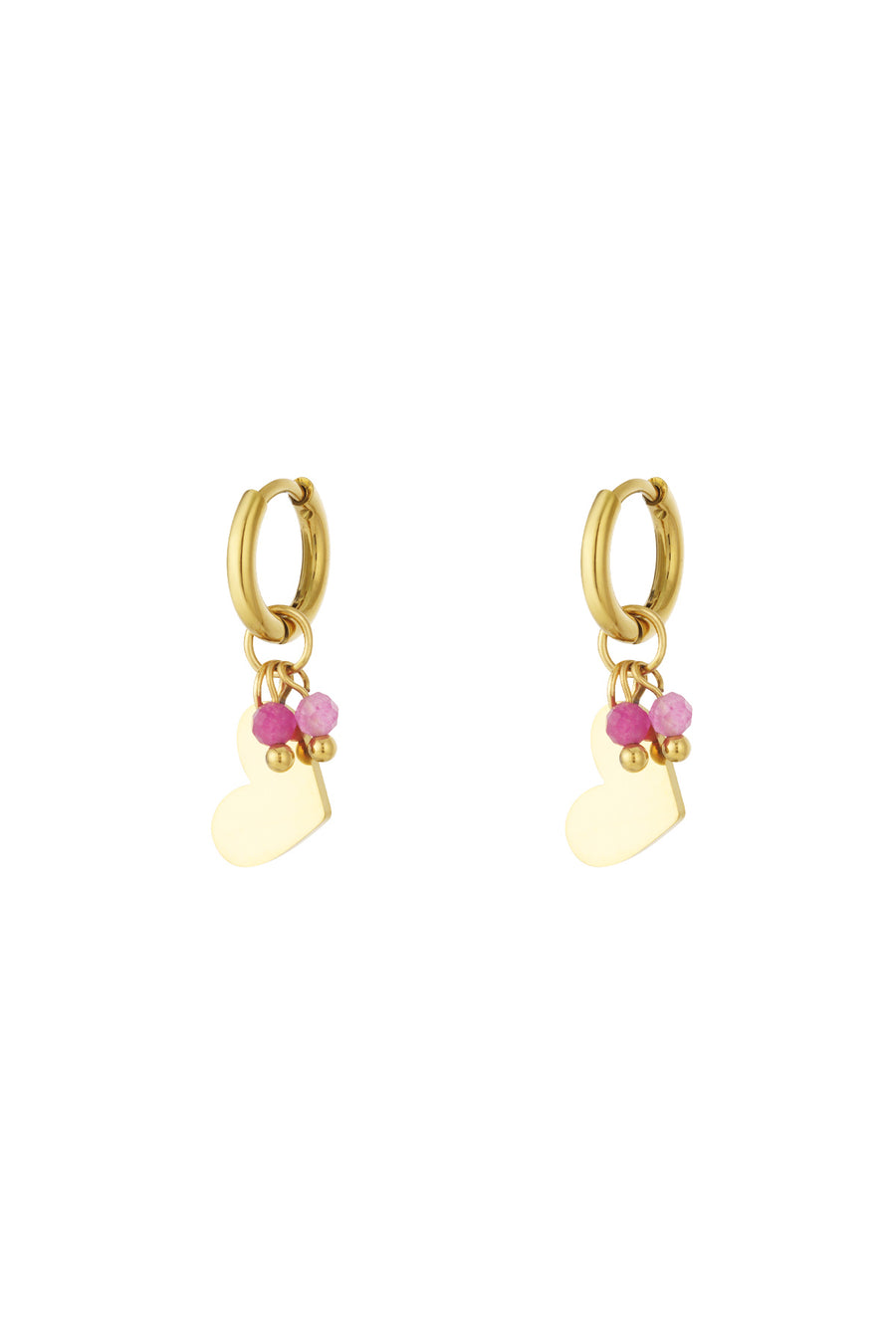 Mini pendientes de corazón