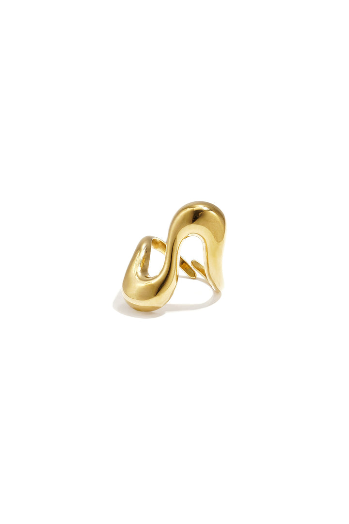 Anillo Onda Asimétrica Ajustable | LIZNA GLOW