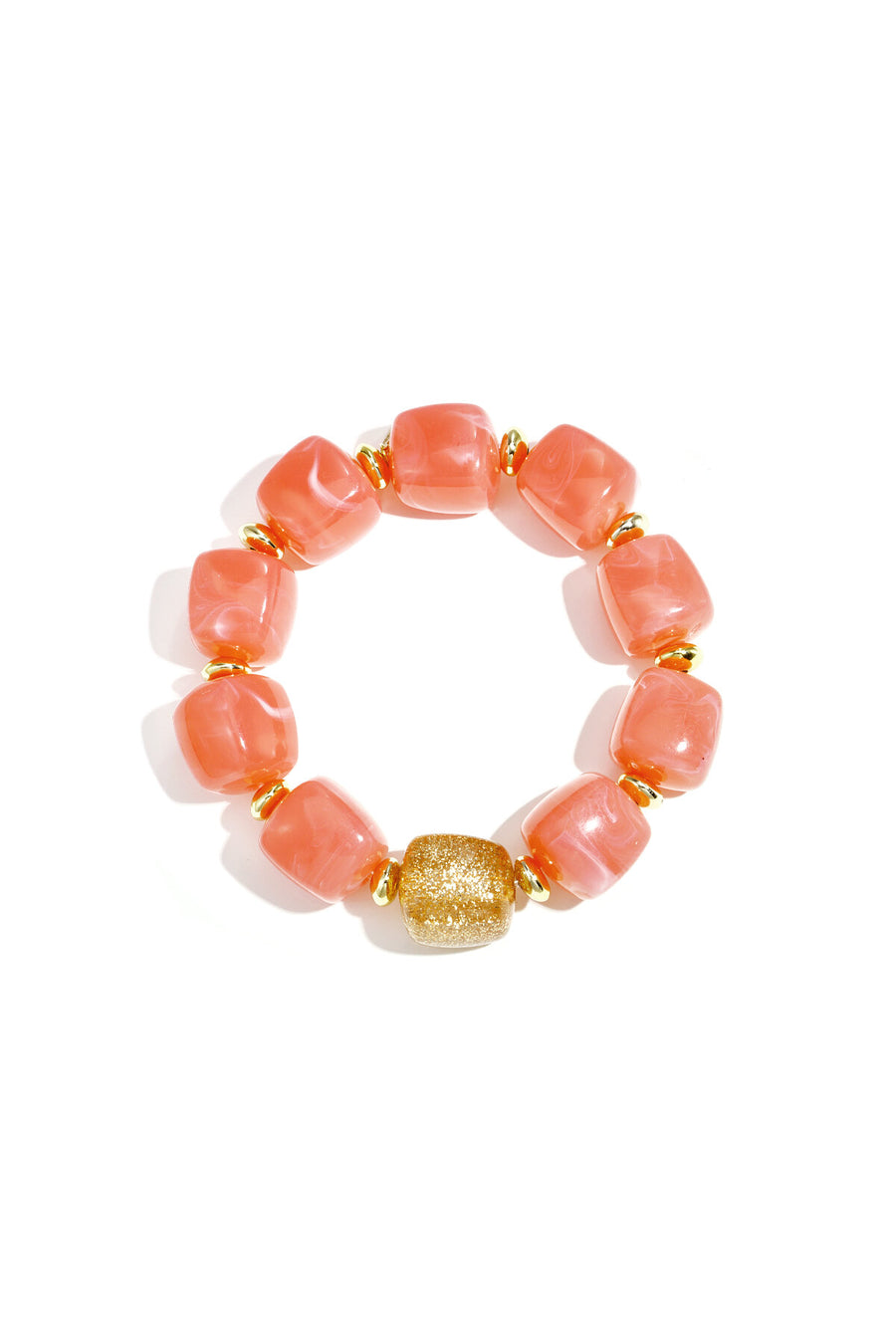 Pulsera de cuentas con cuentas brillantes llamativas