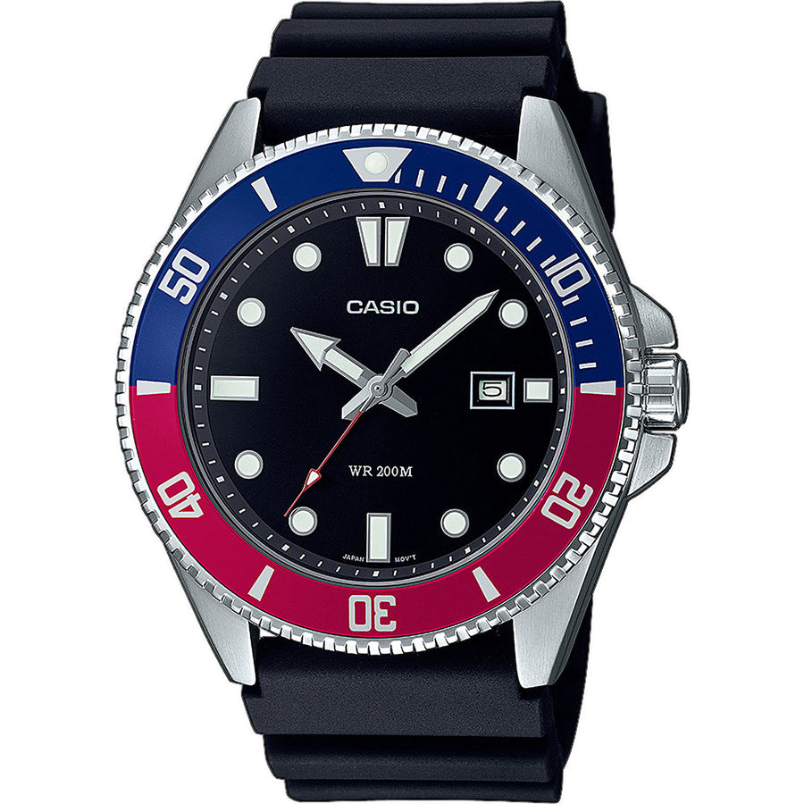 Reloj Casio Collection Diver negro MDV-107 1A3 — LIZNA ONIX