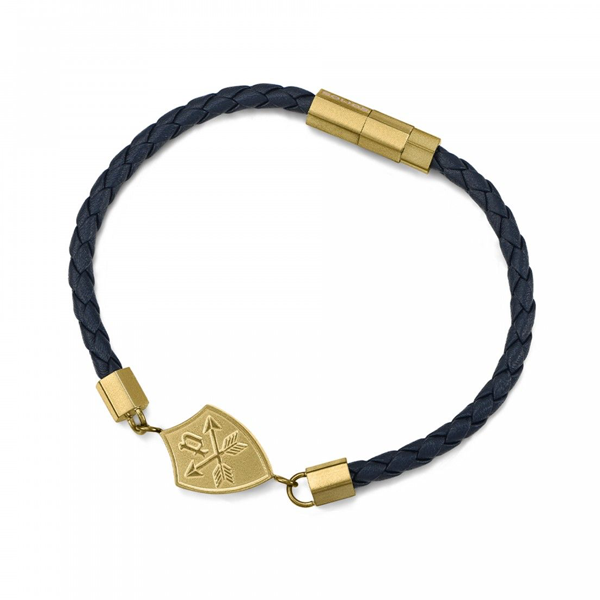 Pulsera de hombre Police Heritage Crest PEAGB0001606 — Acero inoxidable y piel
