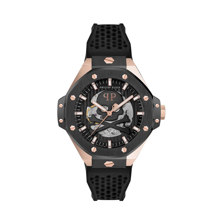 Reloj Philipp Plein Skeleton Royal PWPFA0224 — Automático Oro Rosa y Negro