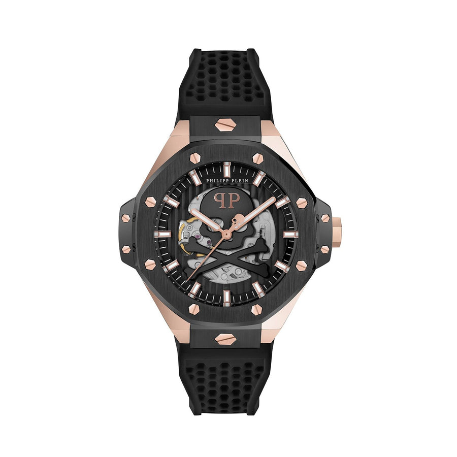 Reloj Philipp Plein Skeleton Royal PWPFA0224 — Automático Oro Rosa y Negro