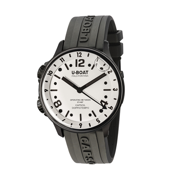 Reloj U-Boat Capsoil Doppiotempo 8889/A — Cuarzo en Aceite · Zafiro · 45 mm · 10 ATM
