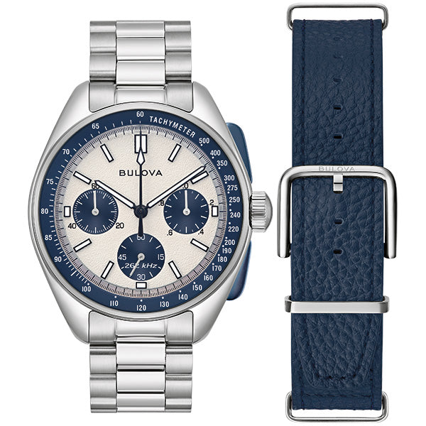 Bulova Lunar Pilot 98K112 con correa azul adicional