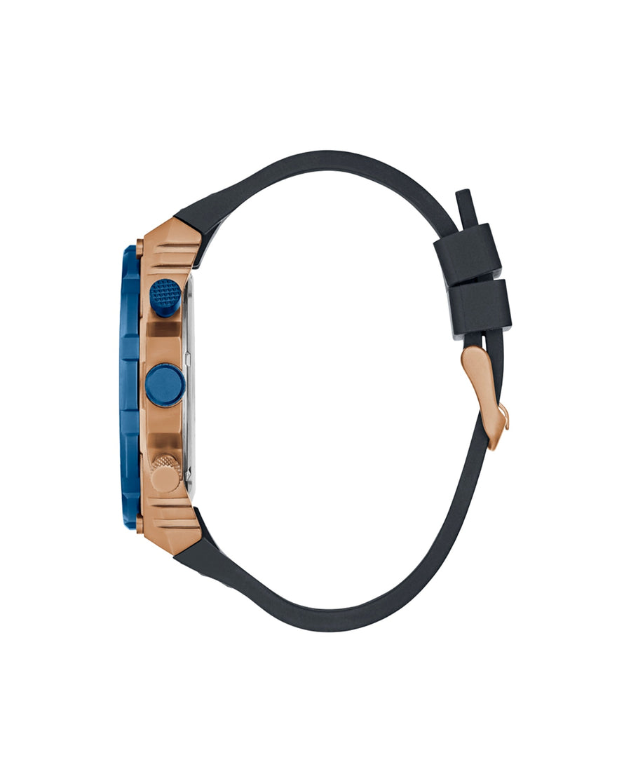Reloj Guess Venture GW0326G1 — Oro Rosa y Azul · 48 mm lifestyle