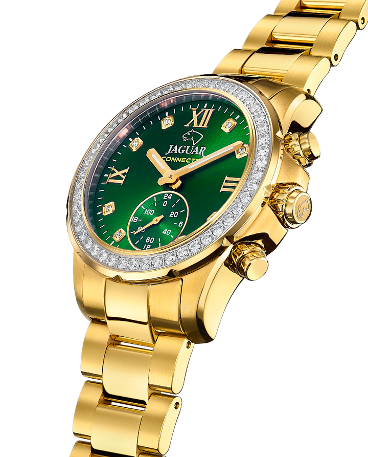 Reloj Jaguar Connected Lady J983/5 — Mujer · Oro IP · Zafiro · 36,5 mm · 5 ATM