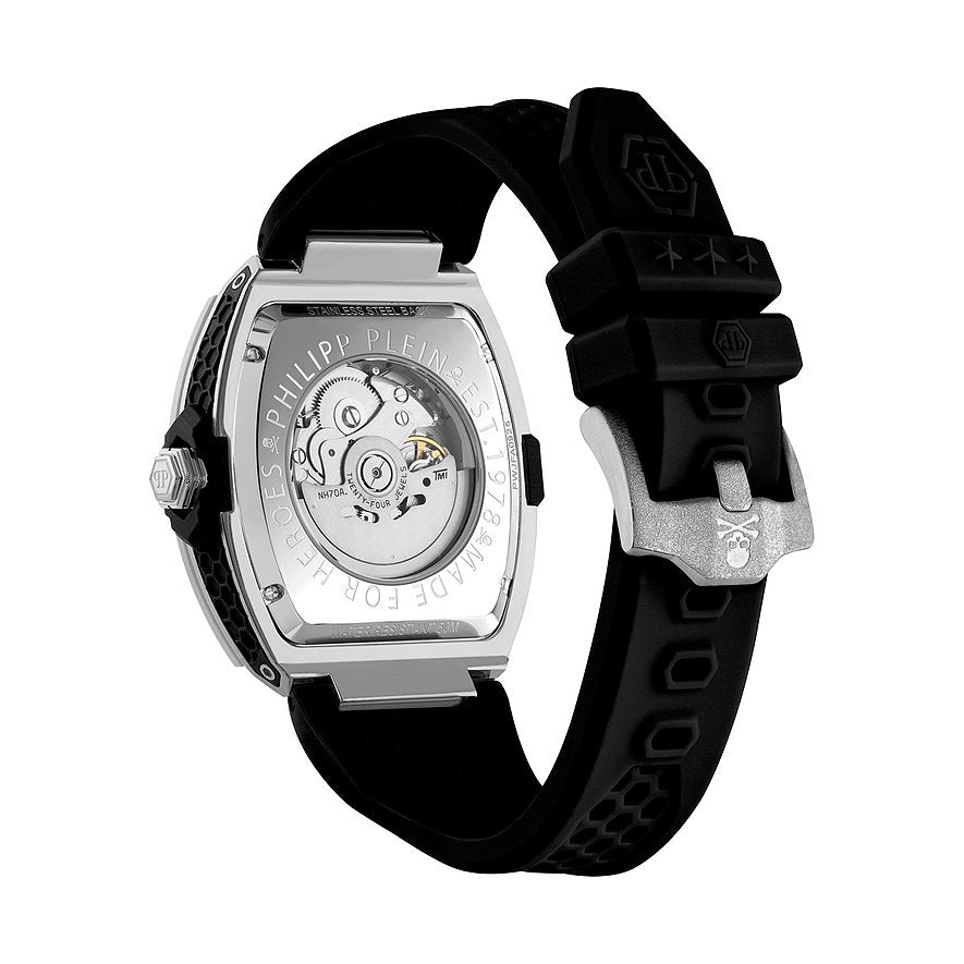Reloj Philipp Plein The Skeleton Frosted PWJFA0925 — Automático NH70 · 44 mm · 5 ATM lifestyle