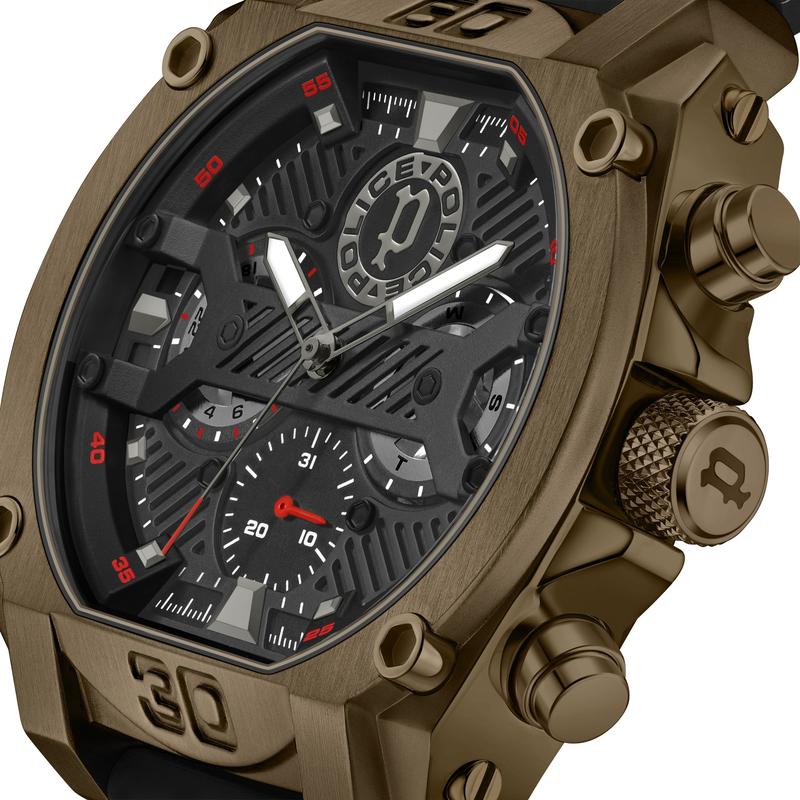 Reloj Police Norwood PEWGQ0040003 — Negro y Bronce · 45 mm · 5 ATM lifestyle