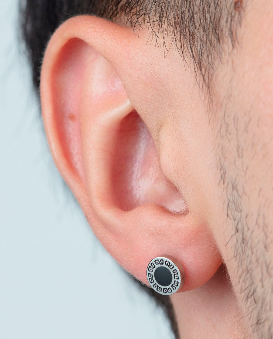 Pendientes Lotus Style LS2164-4/1 Hombre — Acero con Detalles Negros · 8 mm lifestyle